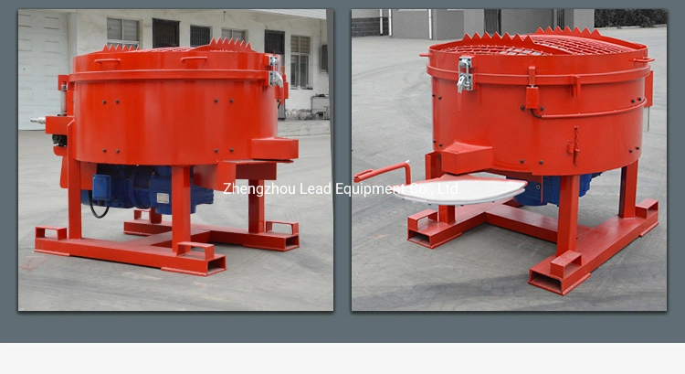 Electric motor LRM250 output 250kg refractory pan mixer in Philippines