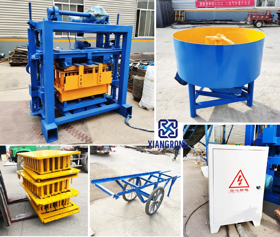 Brick Maker Making Machine for Hollow Brick Qt40-2 Manuel Making Machine Block